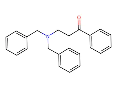 1-Propanone, 3-[bis(phenylmethyl)amino]-1-phenyl- structure