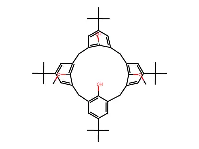 1,3-Dimethoxy-4-tert-butylcalix(4)arene structure