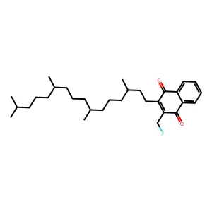 2-(Fluoromethyl)-3-phytyl-1,4-naphthoquinone structure