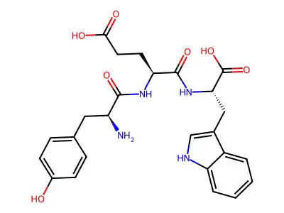 Tyrosyl-glutamyl-tryptophan structure