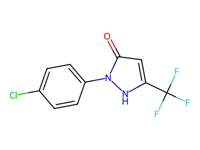 1-(4-Chlorophenyl)-3-(trifluoromethyl)-1H-pyrazol-5(4H)-one structure