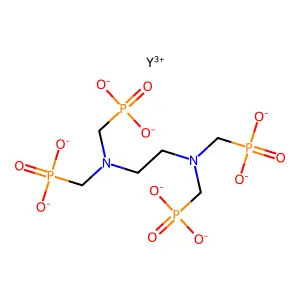 Yttrium ethylenediaminetetra(methylenephosphonic acid) structure