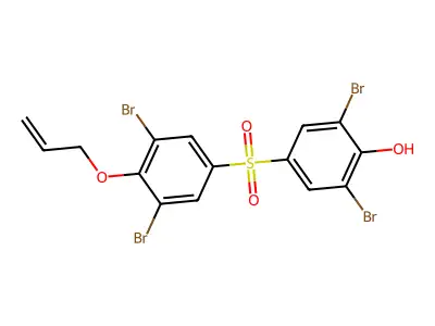 Phenol, 2,6-dibromo-4-[[3,5-dibromo-4-(2-propenyloxy)phenyl]sulfonyl]- structure