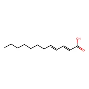 2,4-十二碳二烯酸 structure