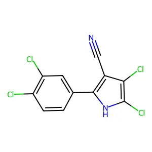 4,5-dichloro-2-(3,4-dichlorophenyl)-1H-pyrrole-3-carbonitrile structure