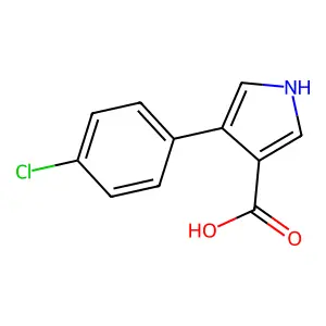 4-(4-chlorophenyl)-1H-pyrrole-3-carboxylic Acid structure