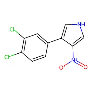 3-(3,4-dichlorophenyl)-4-nitro-1H-pyrrole structure