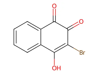2-Bromo-3-hydroxynaphthalene-1,4-dione structure