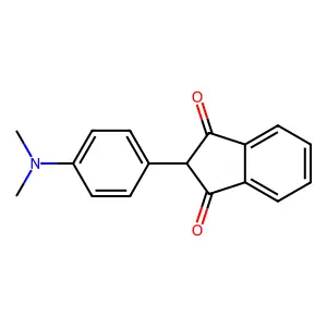 2-(4-Dimethylaminophenyl)-1,3-indandione structure