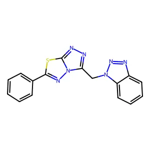 3-(1-Benzotriazolylmethyl)-6-phenyl-[1,2,4]triazolo[3,4-b][1,3,4]thiadiazole structure