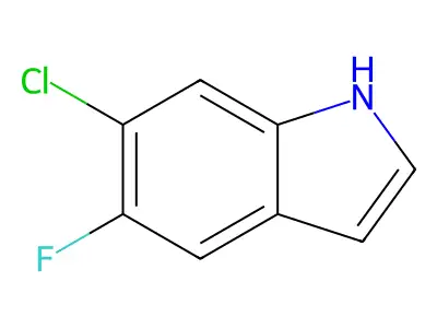 6-Chloro-5-fluoro-1H-indole structure