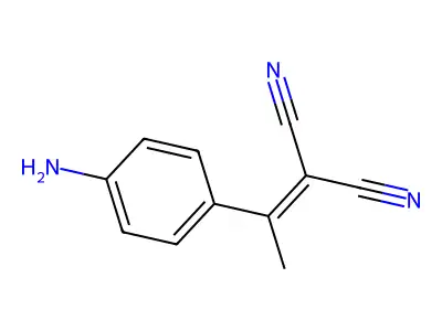 2-(1-(4-Aminophenyl)ethylidene)propanedinitrile structure