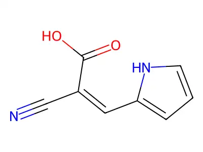 2-氰基-3-(1H-吡咯-2-基)丙-2-烯酸 structure