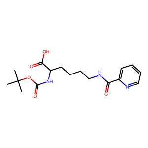 Boc-Lys(2-Picolinoyl)-OH structure