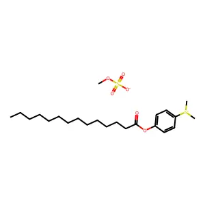 Sulfonium, dimethyl(4-((1-oxotetradecyl)oxy)phenyl)-, methyl sulfate structure