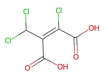 2-氯-3-(二氯甲基)丁-2-烯二酸 structure