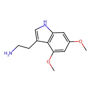 2-(4,6-二甲氧基-1H-吲哚-3-基)乙胺 structure