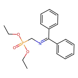 Diethyl ((diphenylmethylene)amino)methylphosphonate structure