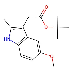 5-Methoxy-2-methylindole-3-acetic acid, t-butyl ester structure