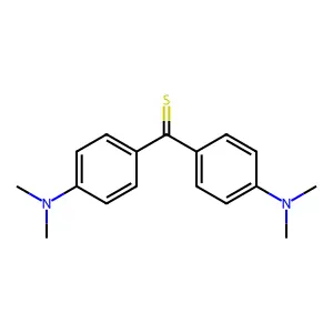 4,4'-Bis(dimethylamino)thiobenzophenone structure