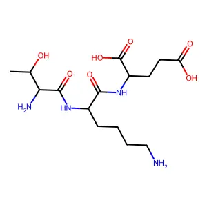 苏氨酰-赖氨酰-谷氨酸 structure