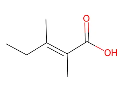 2,3-二甲基-2-戊烯酸 structure