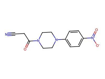 3-[4-(4-Nitrophenyl)piperazin-1-yl]-3-oxopropanenitrile structure