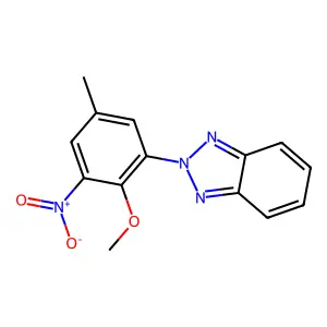 2-(2-methoxy-5-methyl-3-nitrophenyl)-2H-1,2,3-benzotriazole structure