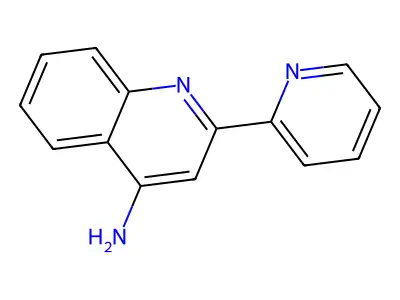 2-(2-吡啶基)喹啉-4-胺 structure