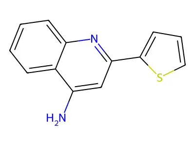 4-Quinolinamine, 2-(2-thienyl)- structure