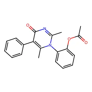 [2-(2,6-Dimethyl-4-oxo-5-phenylpyrimidin-1-yl)phenyl] acetate structure