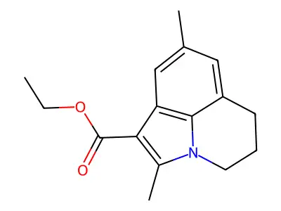 ethyl 2,8-dimethyl-5,6-dihydro-4H-pyrrolo[3,2,1-ij]quinoline-1-carboxylate structure