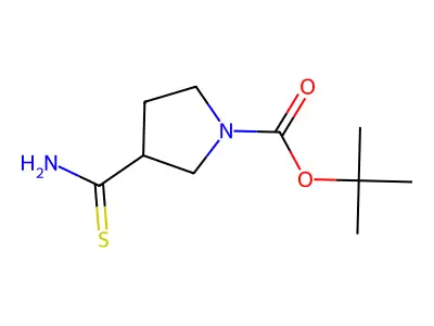 tert-butyl (3R)-3-carbamothioylpyrrolidine-1-carboxylate structure