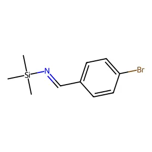Silanamine,N-[(4-bromophenyl)methylene]-1,1,1-trimethyl- structure