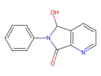 7H-Pyrrolo[3,4-b]pyridin-7-one, 5,6-dihydro-5-hydroxy-6-phenyl- structure