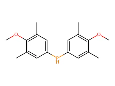 Bis(3,5-dimethyl-4-methoxyphenyl)phosphine structure