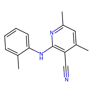 4,6-Dimethyl-2-[(2-methylphenyl)amino]pyridine-3-carbonitrile structure