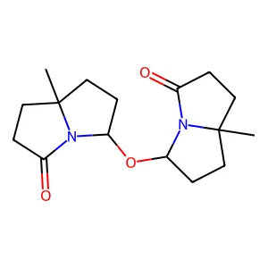 Bis(hexahydro-7a-methyl-3-oxo-3H-pyrrolizin-5-yl)ether structure