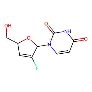Uridine, 2',3'-didehydro-2'-fluoro- structure