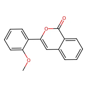 3-(2-Methoxyphenyl)-1H-2-benzopyran-1-one structure