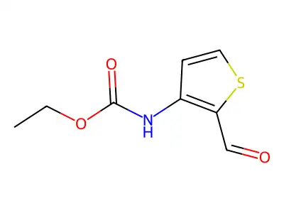 Ethyl N-(2-formylthiophen-3-yl)carbamate structure