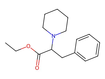 Ethyl 3-phenyl-2-(piperidin-1-YL)propanoate structure