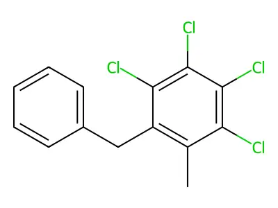 1-Benzyl-2,3,4,5-tetrachloro-6-methylbenzene structure
