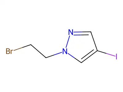 1-(2-bromoethyl)-4-iodo-1H-pyrazole structure