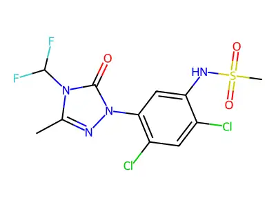 甲磺草胺 structure