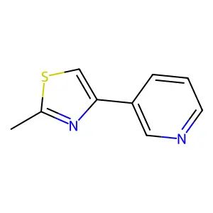 2-Methyl-4-(3-pyridyl)thiazole structure