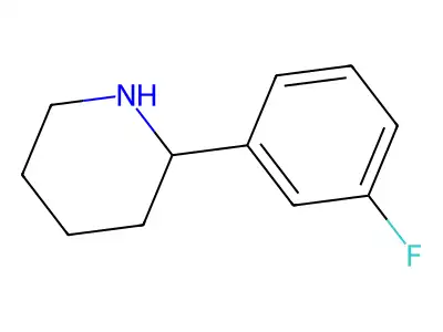 (S)-2-(3-Fluorophenyl)piperidine structure