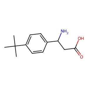 3-Amino-3-(4-tert-butylphenyl)propanoic acid structure