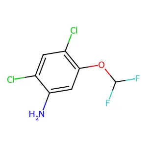 2,4-Dichloro-5-(difluoromethoxy)aniline structure