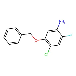Aniline, 4-chloro-2-fluoro-5-(phenylmethoxy)- structure